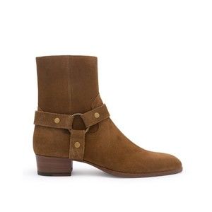 Saint Laurent Wyatt Harness Ankle Boots - NWT